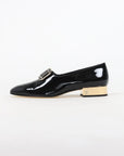 Chanel Coco Mark Patent Leather Loafers Size 39