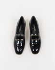 Chanel Coco Mark Patent Leather Loafers Size 39