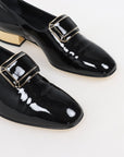 Chanel Coco Mark Patent Leather Loafers Size 39