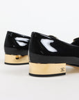 Chanel Coco Mark Patent Leather Loafers Size 39