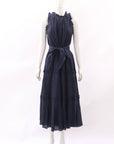 Me + Em Scallop Embroidered Belted Dress Size 10