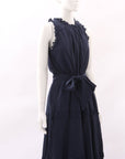 Me + Em Scallop Embroidered Belted Dress Size 10