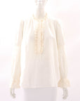 Me + Em Cotton Ruffle Top Size 8