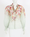 Zimmermann 'Wonderland' Floral Print Blouse Size 1