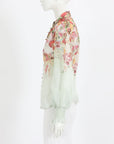 Zimmermann 'Wonderland' Floral Print Blouse Size 1