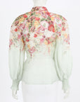 Zimmermann 'Wonderland' Floral Print Blouse Size 1