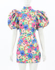 Rotate Silky Woven Puff-Sleeve Mini Dress Size 32 | AU 6