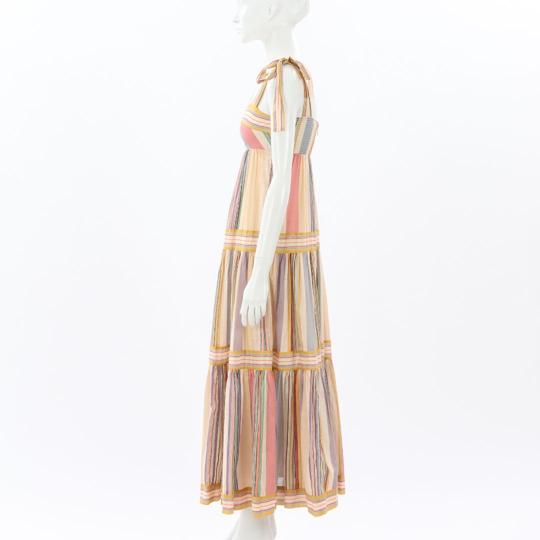 Zimmermann &#39;Mae&#39; Striped Cotton Maxi Dress Size 0