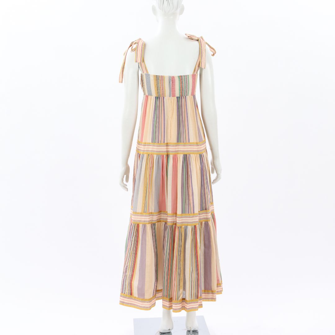 Zimmermann &#39;Mae&#39; Striped Cotton Maxi Dress Size 0