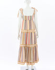Zimmermann 'Mae' Striped Cotton Maxi Dress Size 0