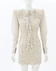 Magda Butrym Polka-Dot Print Mini Dress Size FR 36 | AU 8