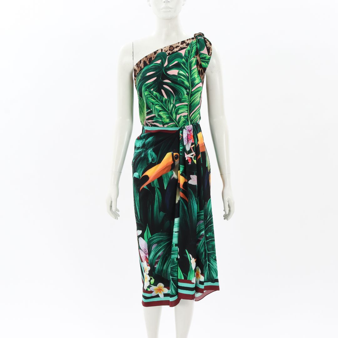 Dolce &amp; Gabbana One Shoulder Dress Size IT 38 | AU 6