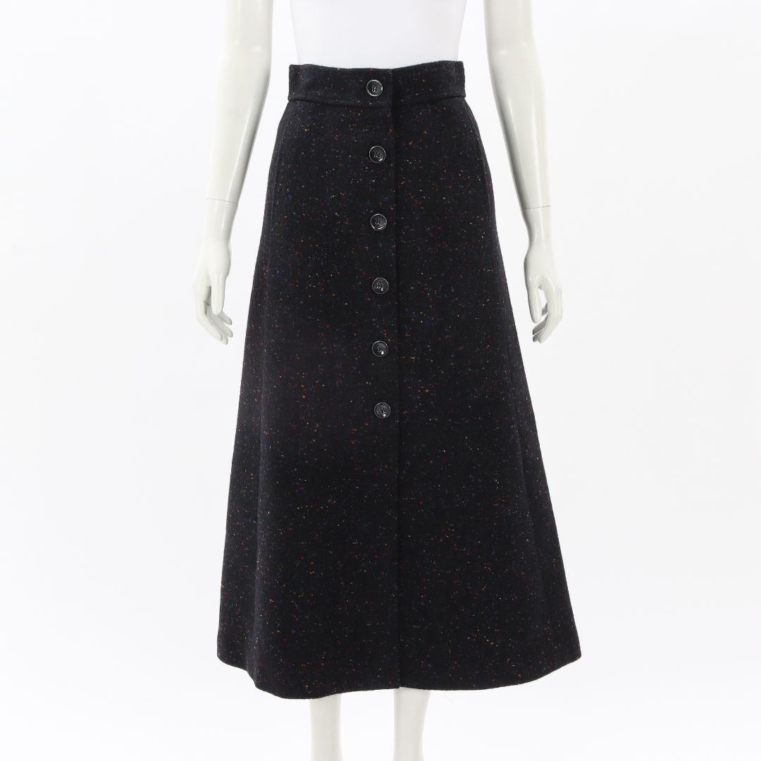 Chloe Wool Blend Midi Skirt Size FR 34 | AU 6
