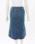 Balenciaga Fluted Denim Skirt Size FR 36 | AU 8
