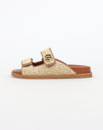 Gucci Double G Raffia Sandals Size 36