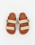 Gucci Double G Raffia Sandals Size 36