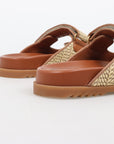 Gucci Double G Raffia Sandals Size 36