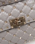 Valentino Crackled Leather Rockstud Spike Bag