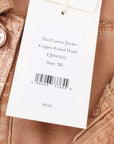 Ulla Johnson 'The Cosette' Denim Foiled Jacket Size XL