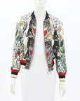 Gucci 2017 Silk Tiger Print Bomber Jacket Size IT 38 | AU 6