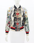 Gucci 2017 Silk Tiger Print Bomber Jacket Size IT 38 | AU 6