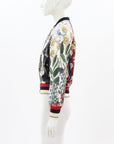 Gucci 2017 Silk Tiger Print Bomber Jacket Size IT 38 | AU 6