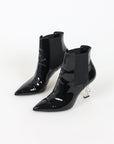 Saint Laurent 'Opyum' Patent Leather Ankle Boots Size 39