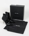 Saint Laurent 'Opyum' Patent Leather Ankle Boots Size 39