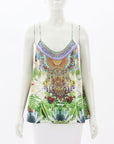 Camilla 'Exotic Hypnotic' Shoestring Top Size S