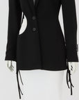 Off-White Cut Out Fringed Blazer Size IT 40 | AU 8