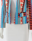 MSGM Cotton Blend Stripe Jacket Size IT 40 | AU 8