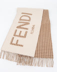 Fendi Wool Fringed Scarf