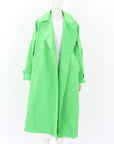 Essentiel Antwerp Hooded Double Breasted Raincoat Size S