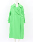 Essentiel Antwerp Hooded Double Breasted Raincoat Size S