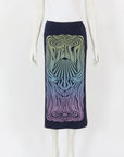 Stella McCartney Fluid Velvet Print Skirt IT 42 | AU 10