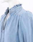 Ba&Sh 'Louise' Denim Blouse Size 1