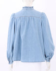 Ba&Sh 'Louise' Denim Blouse Size 1