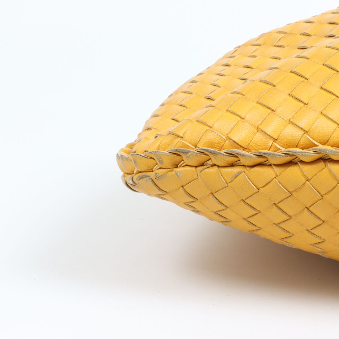 Bottega Veneta Leather Intrecciato Woven Hobo Bag Size Large