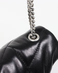 Saint Laurent Lambskin Quilted Loulou Puffer Bag Size Toy