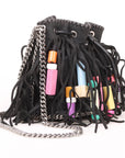 Stella McCartney Falabella Small Fringe Bead Bucket Bag