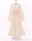 Zimmermann 'Illuminate' Macrame Silk Gown Size 0