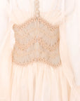 Zimmermann 'Illuminate' Macrame Silk Gown Size 0