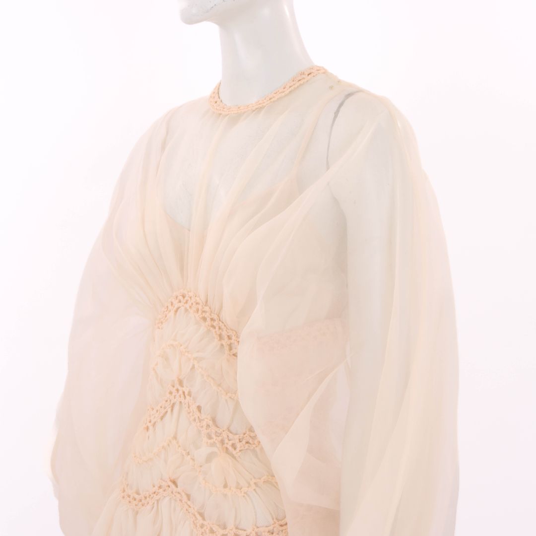 Zimmermann &#39;Illuminate&#39; Macrame Silk Gown Size 0