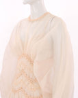 Zimmermann 'Illuminate' Macrame Silk Gown Size 0