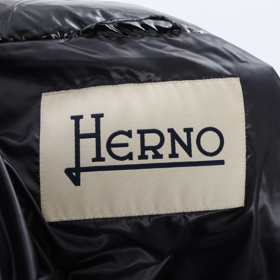Herno Patent Zip Down Jacket Size IT 42 | AU 10