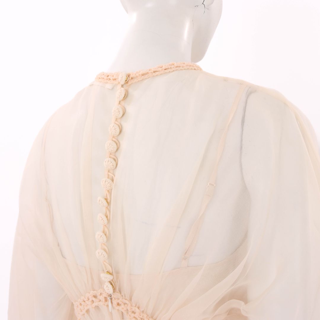 Zimmermann &#39;Illuminate&#39; Macrame Silk Gown Size 0