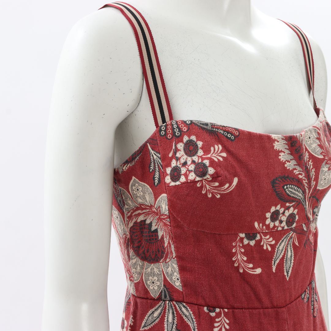 Zimmermann &#39;Juno&#39; Floral Linen Jumpsuit Size 2