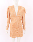 Sabina Musayev 'Myra' Pleated Mini Dress Size Large