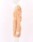 Sabina Musayev 'Myra' Pleated Mini Dress Size Large