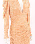 Sabina Musayev 'Myra' Pleated Mini Dress Size Large